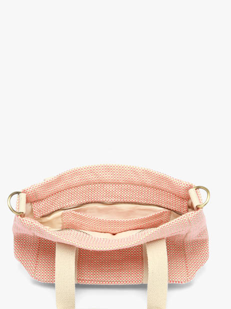Sac à Main Tressage Coton Hindbag Rose tressage TS vue secondaire 3