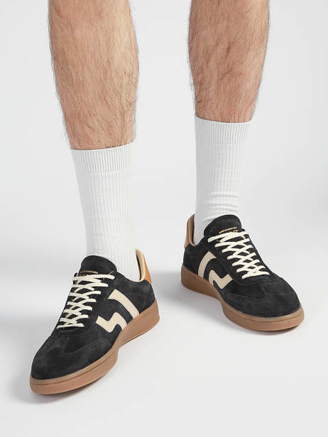 Sneakers En Cuir Gant Bleu men CUZIMG69 vue secondaire 1