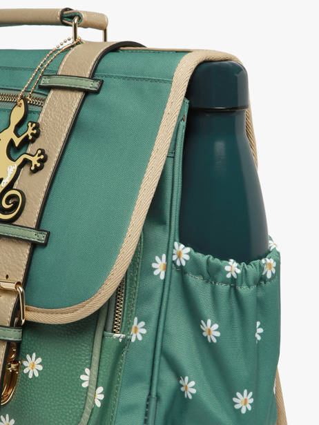 Cartable 3 Compartiments Cameleon Vert vintage fantasy PBVGCA41 vue secondaire 5