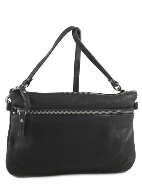 Sac Bandoulière Vicky Cuir Nat et nin Noir vintage VICKY