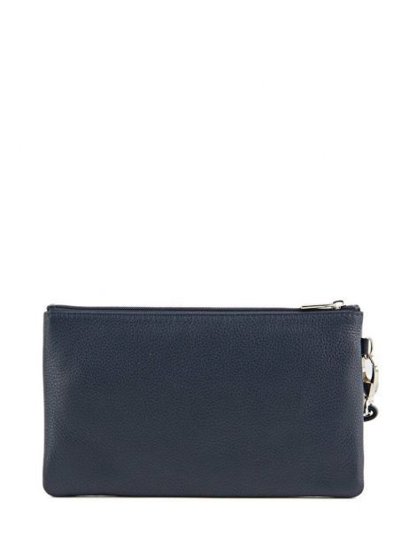 Pouch Leather Hexagona Blue confort 467213 other view 3