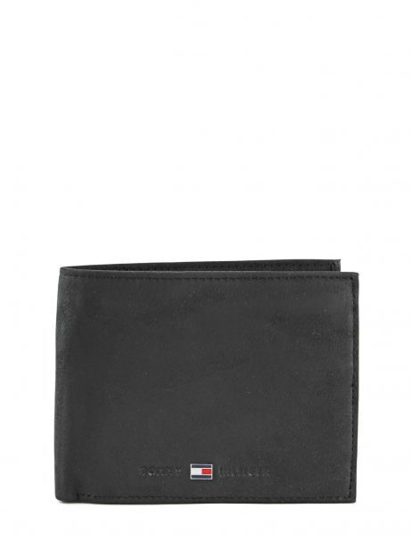 Wallet Leather Tommy hilfiger Black johnson AM00660