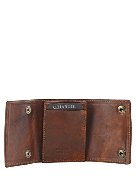 Wallet Leather Chiarugi Brown street 51098 other view 2