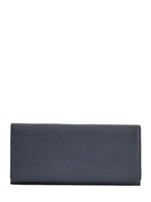 Longchamp Le foulonné Wallet Blue