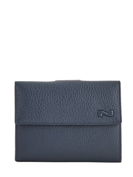 Leather Wallet Original N Nathan baume Blue original n 416N