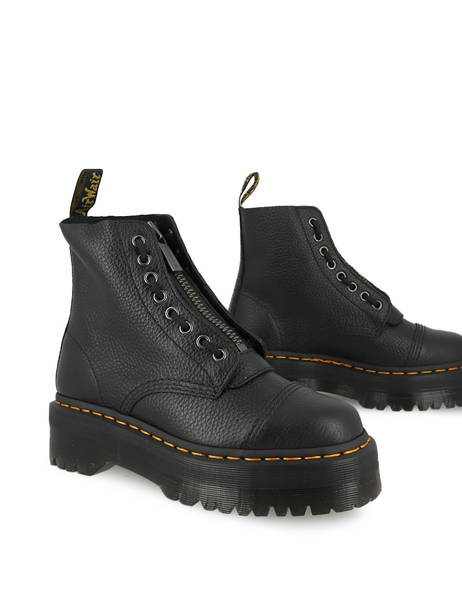 Sinclair Boots In Leather Dr martens Black unisex 22564001 other view 3