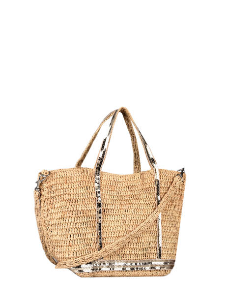 Handbag Le Cabas Raffia Sequins Vanessa bruno Beige cabas raphia 64V40435 other view 3