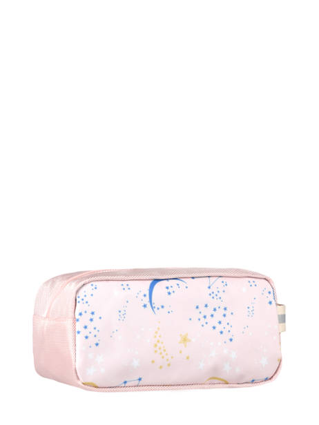 Toiletry Bag 1 Compartment Caramel et cie Pink en vadrouille F other view 2