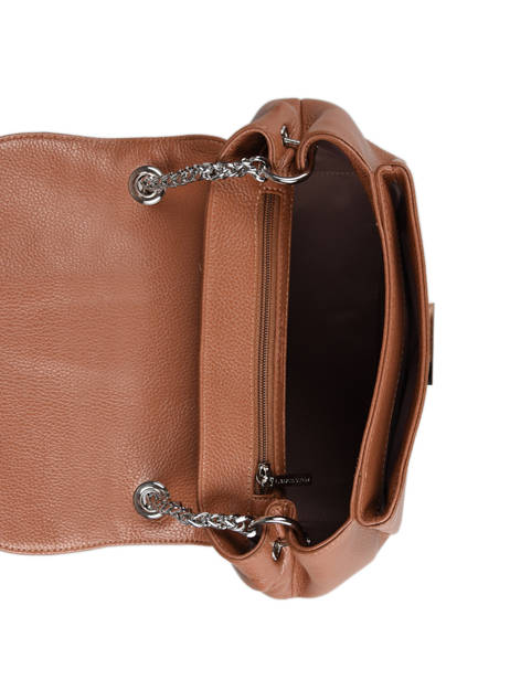 Leather Foulonné Pia Top-handle Bag Lancaster Brown retro janis 62 other view 3