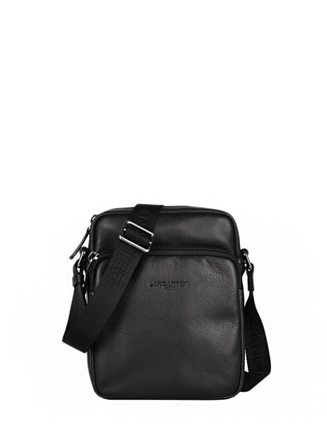 Sac Bandoulière Lancaster Noir soft vintage homme 10