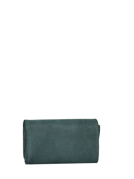 Leather Card Holder Etincelle Nubuck Etrier Green etincelle nubuck EETN650 other view 2