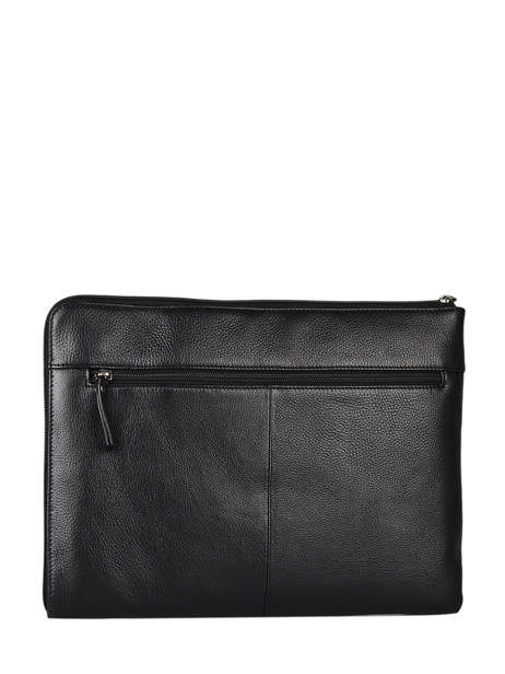 Business Bag Foulonné Leather Etrier Black foulonne EFOU817L other view 5