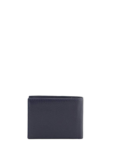 Wallet Leather Yves renard Blue foulonne 2372 other view 1