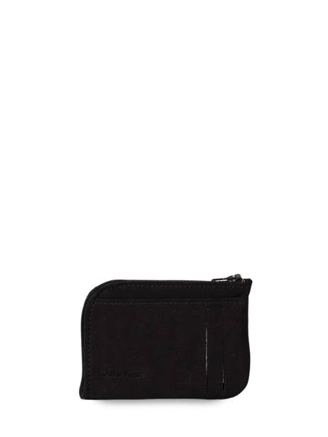 Suede Leather Etincelle Coin Purse Etrier Black etincelle nubuck EETN811 other view 2