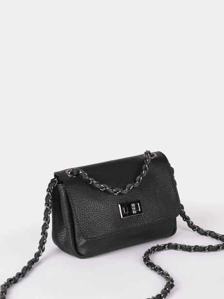 Leather Caviar Crossbody Bag Milano Black caviar CA21122 other view 2