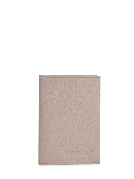 Longchamp Le foulonné Passport cover Black