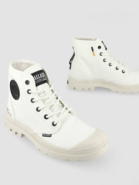 Boots Pampa Hi Htg Palladium Blanc unisex 77356116 vue secondaire 4