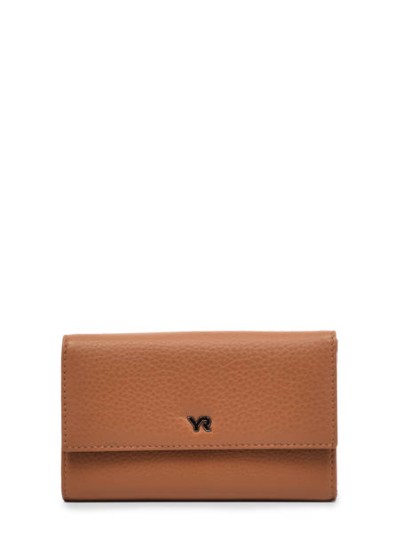 Leather Foulonné Wallet Yves renard Brown foulonne 29439