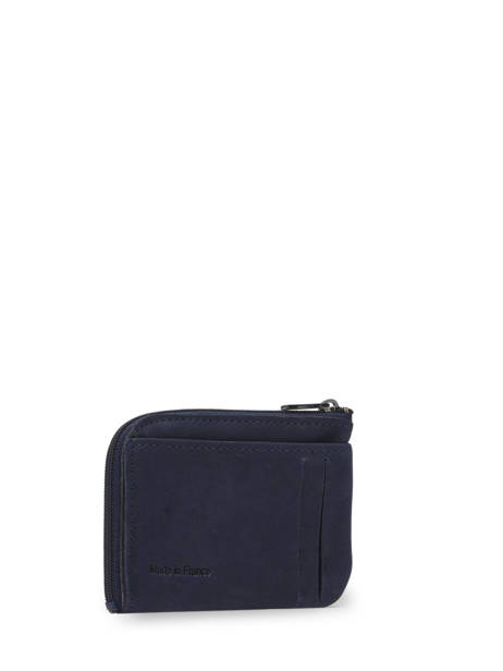 Porte-monnaie Etincelle Nubuck Cuir Etrier Bleu etincelle nubuck EETN811 vue secondaire 2