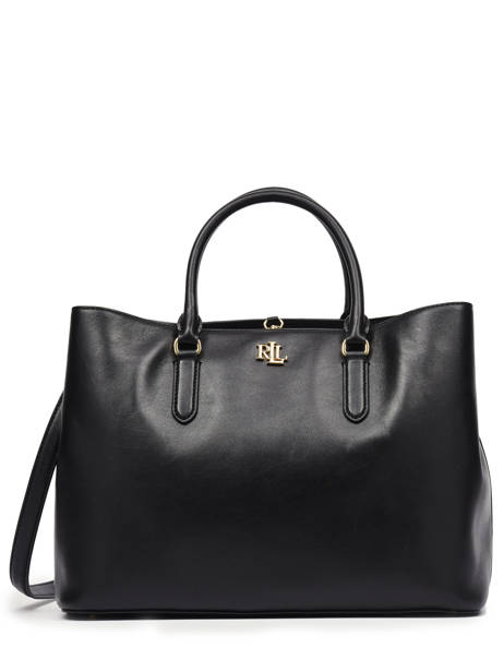 Leather Marcy 36 Satchel Lauren ralph lauren Black dryden 31876724