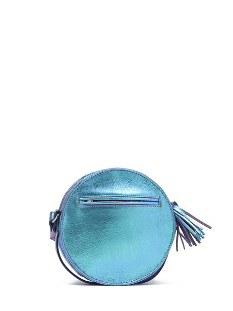 Leather Precieux Scarabée Crossbody Bag Paul marius Blue scarabee PRECISCA other view 4