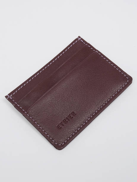 Card Holder Paris Leather Etrier Brown paris EPAR011 other view 1