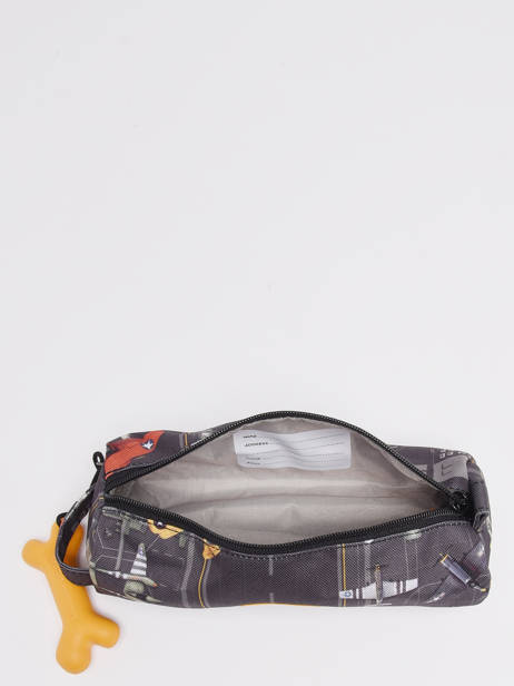 Pencil Case Oregon 1 Compartment Stones and bones Gray boys B other view 1