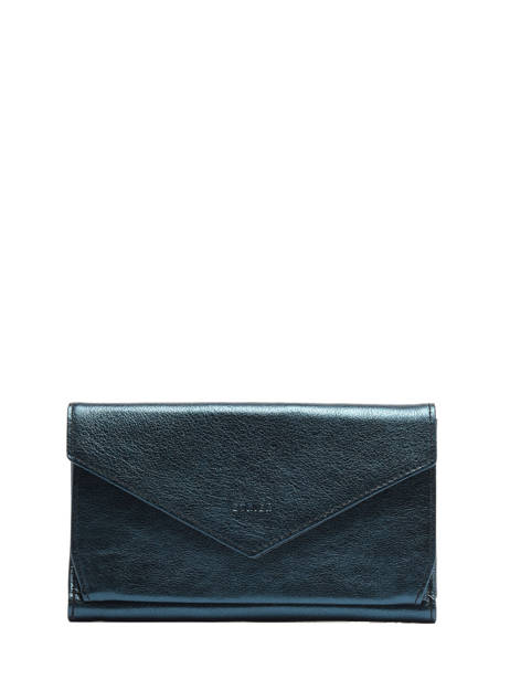 Continental Wallet Leather Etrier Green etincelle irisee EETI904