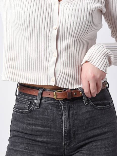 Ceinture Femme Whitney Cuir Biba Marron belt WHIT3A vue secondaire 2