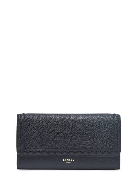 Wallet Leather Lancel Black premier flirt A10525