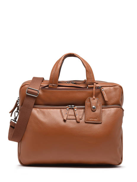 Leather Foulonné Business (back)pack Etrier Brown foulonne EFOU8122