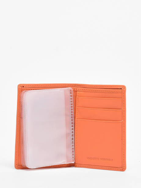 Card Holder Leather Petit prix cuir Orange supreme FA205 other view 1