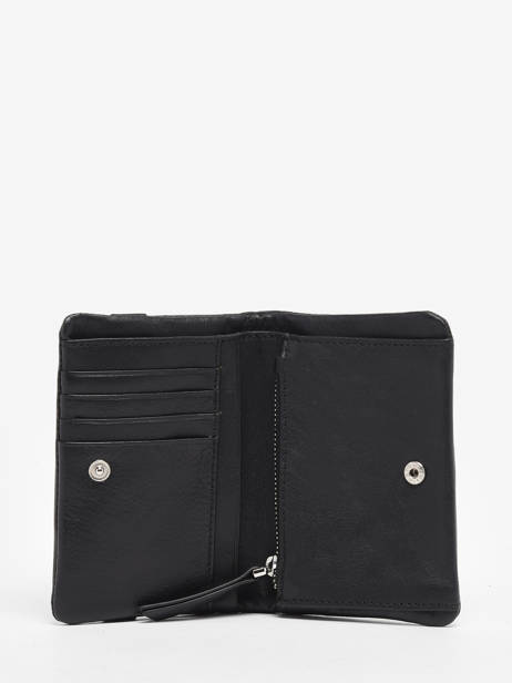 Wallet Leather Nat et nin Black vintage LILOU other view 1