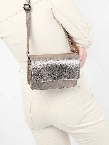 Shoulder Bag Nine Leather Milano Gray nine NI22115N other view 1