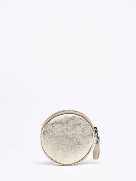 Round Leather Nine Coin Purse Milano Gold nine NI21127N other view 2
