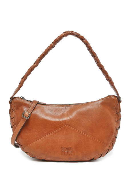 Shoulder Bag Obbo Leather Basilic pepper Brown obbo BOBB02