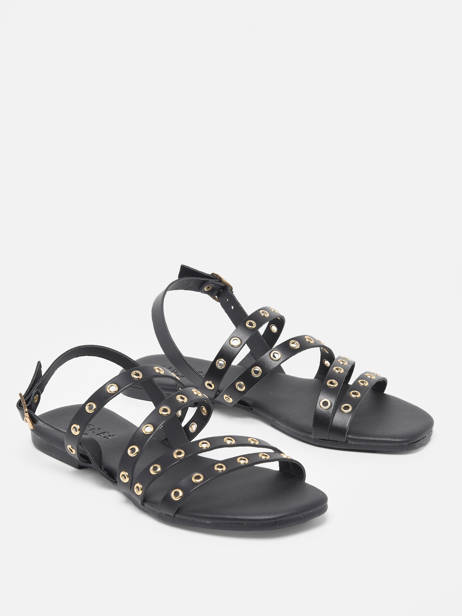 Sandals Canne Pieces Black women 17136402 other view 2