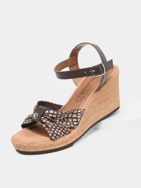 Wedge  Sandals Tamaris Brown women 20 other view 1