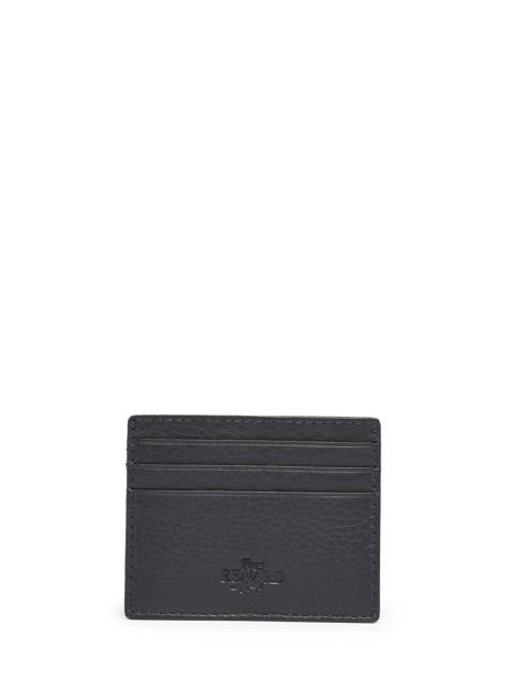 Card Holder Leather Yves renard Blue foulonne 232