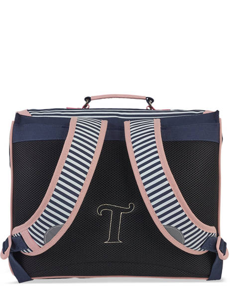 2-compartment  Satchel Tann's Blue les fantaisies f 46221 other view 4