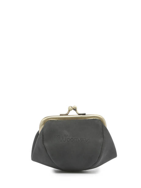 Coin Purse Woomen Black cerisier WCER97