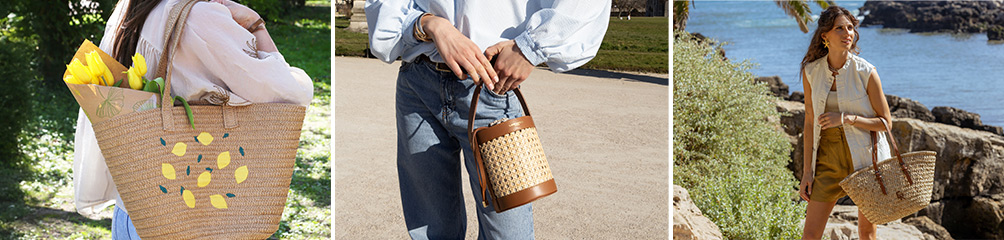 sacs en osier paille ete